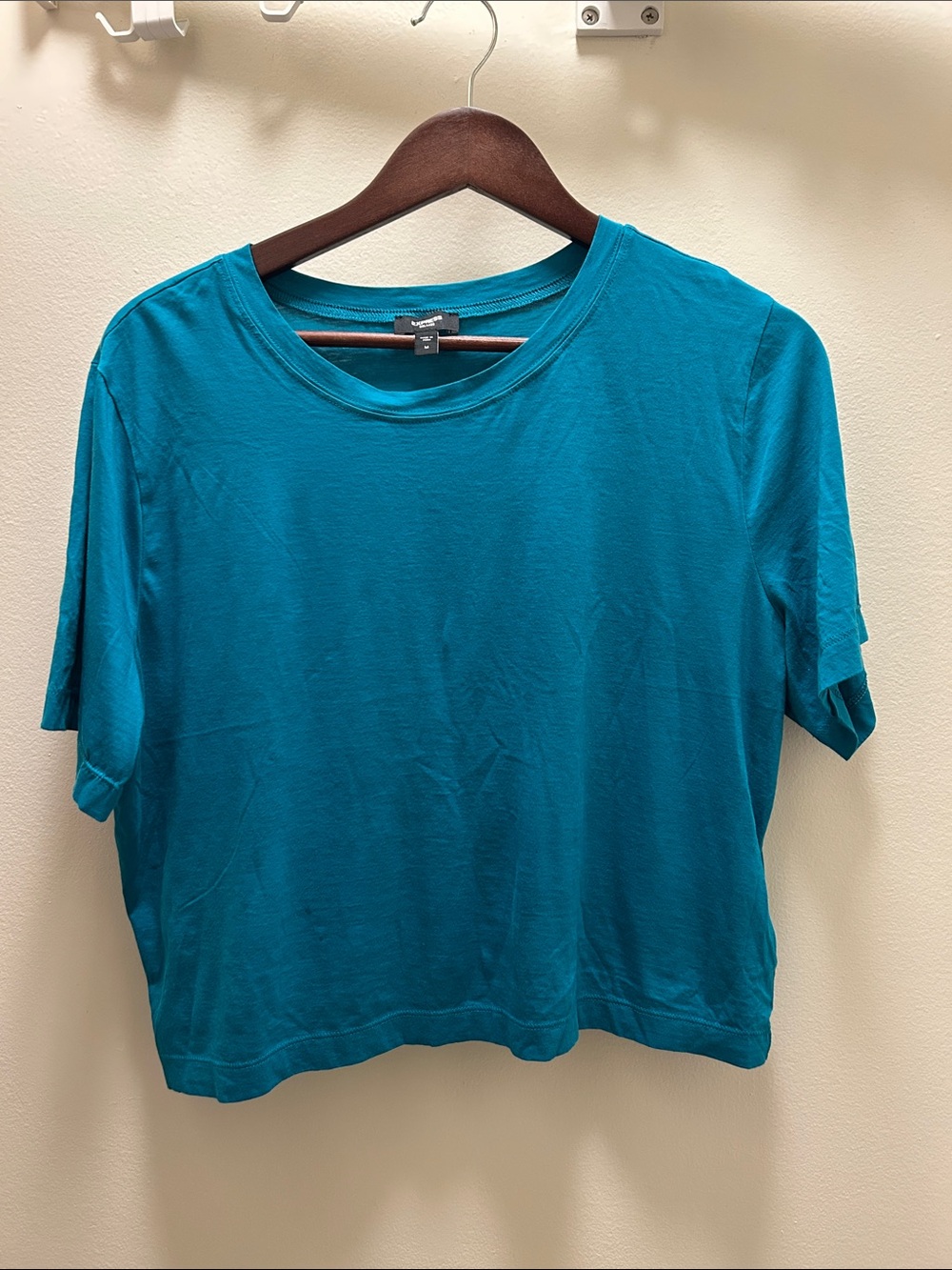 Women’s Express Teal Short-Sleeve Crewneck Top
